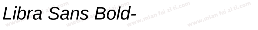 Libra Sans Bold字体转换